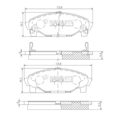 Remblokset Nipparts J3606011