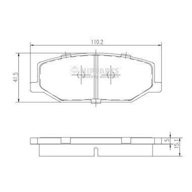 Remblokset Nipparts J3608003