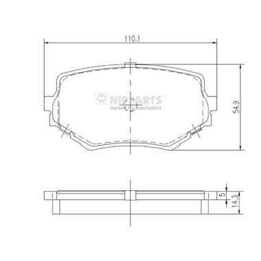 Remblokset Nipparts J3608017