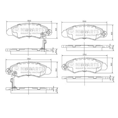 Remblokset Nipparts J3608019