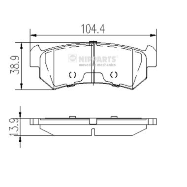 Remblokset Nipparts J3610903