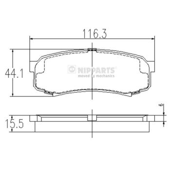 Remblokset Nipparts J3612010