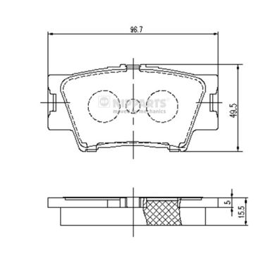 Remblokset Nipparts J3612035