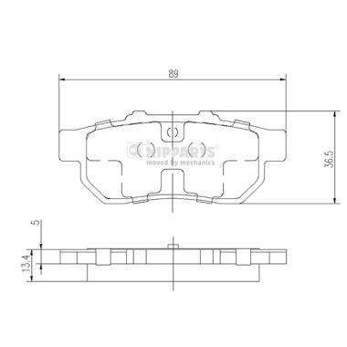 Remblokset Nipparts J3614007