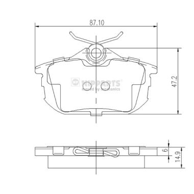 Remblokset Nipparts J3615012