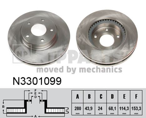 Remschijven Nipparts N3301099