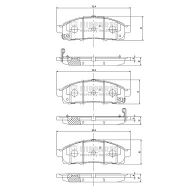 Remblokset Nipparts N3601101