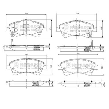 Remblokset Nipparts N3602133