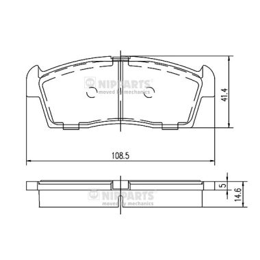 Remblokset Nipparts N3608032