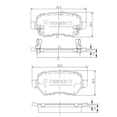 Remblokset Nipparts N3610310