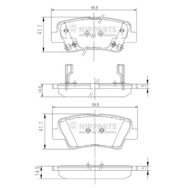 Remblokset Nipparts N3610311