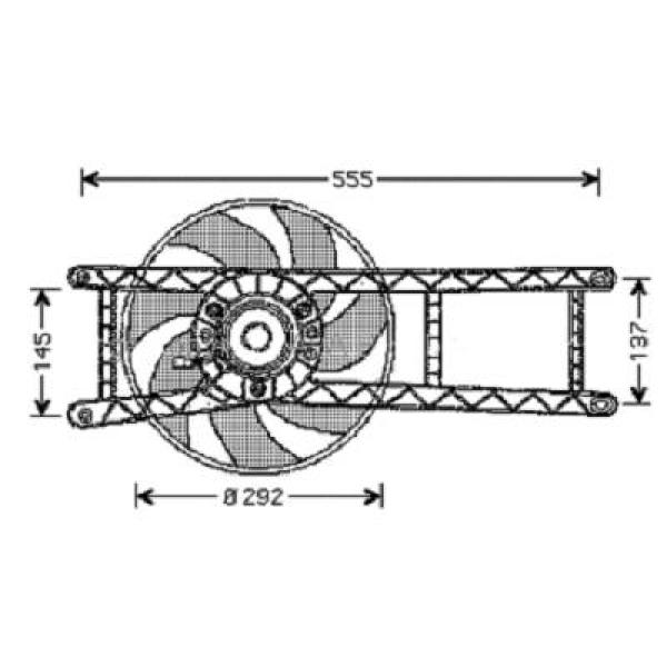 Ventilatorwiel-motorkoeling Diederichs 3434001