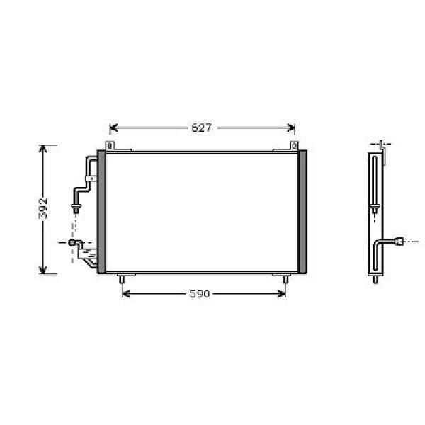 Airco condensor Diederichs 8424100