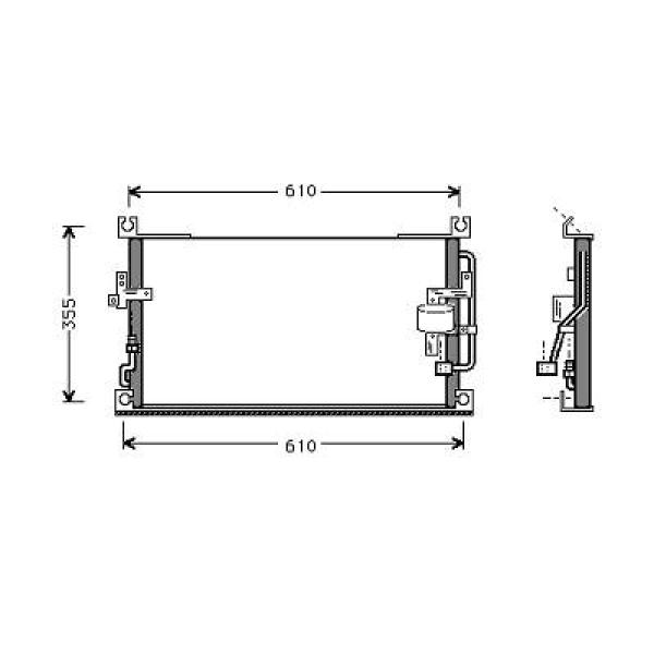 Airco condensor Diederichs 8588008