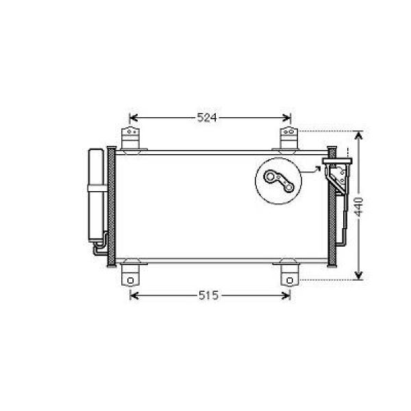 Airco condensor Diederichs DCC1234