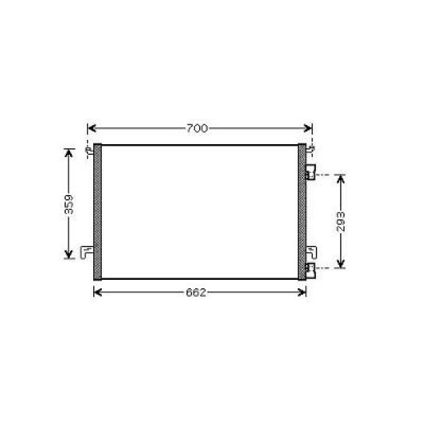 Airco condensor Diederichs DCC1298