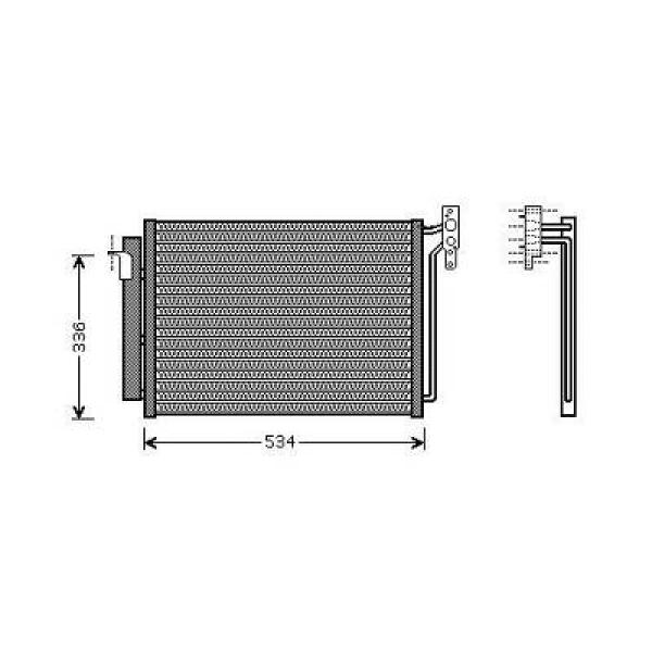 Airco condensor Diederichs DCC1567