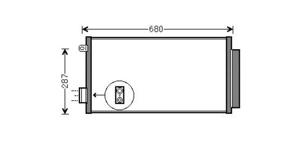 Airco condensor Diederichs DCC1636