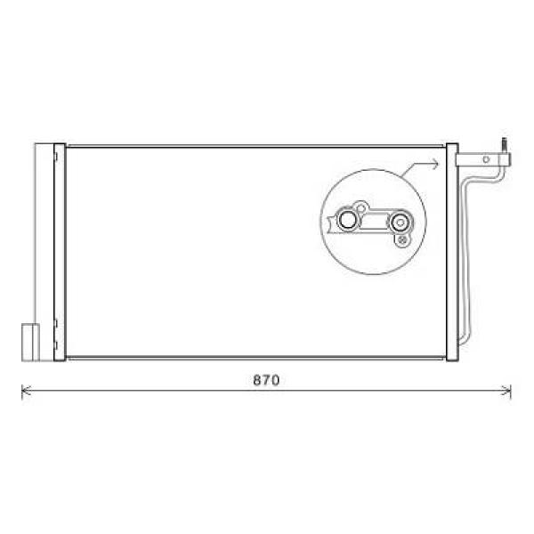 Airco condensor Diederichs DCC1642