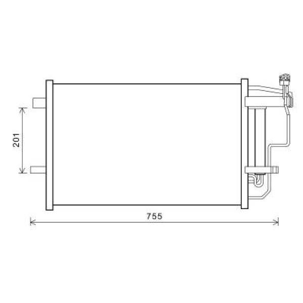 Airco condensor Diederichs DCC1676