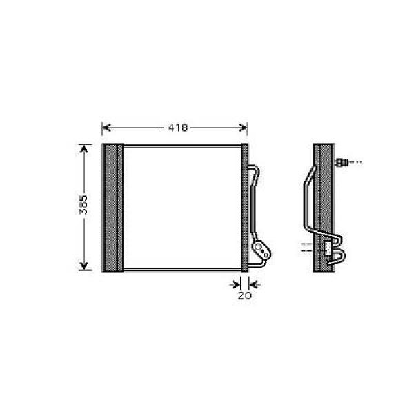 Airco condensor Diederichs DCC1685