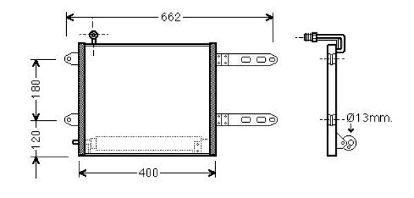 Airco condensor Diederichs DCC1868