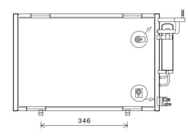 Airco condensor Diederichs DCC1956