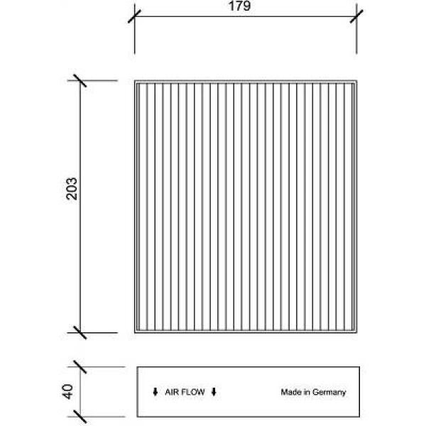 Interieurfilter Diederichs DCI1124