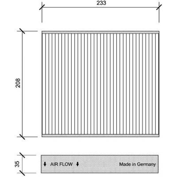 Interieurfilter Diederichs DCI1126