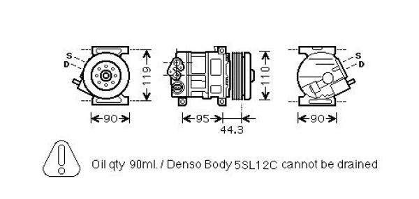 Airco compressor Diederichs DCK1217