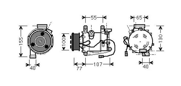 Airco compressor Diederichs DCK1300