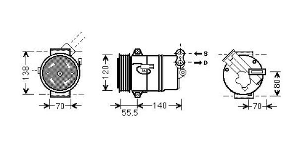 Airco compressor Diederichs DCK1427