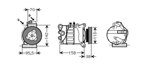 Airco compressor Diederichs DCK1595