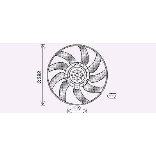 Ventilatorwiel-motorkoeling Diederichs DCL1039