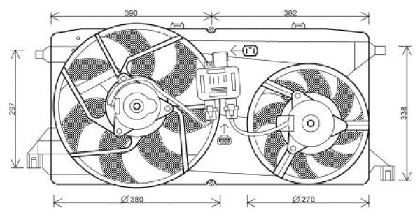 Ventilatorwiel-motorkoeling Diederichs DCL1132