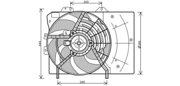 Ventilatorwiel-motorkoeling Diederichs DCL1171