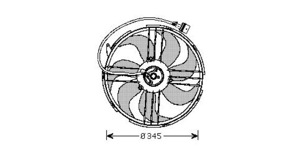 Ventilatorwiel-motorkoeling Diederichs DCL1212