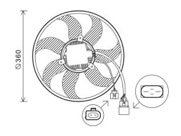 Ventilatorwiel-motorkoeling Diederichs DCL1230