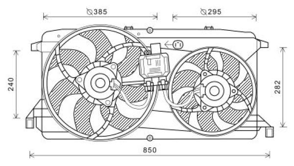 Ventilatorwiel-motorkoeling Diederichs DCL1298