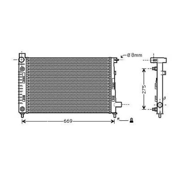 Radiateur Diederichs DCM2384