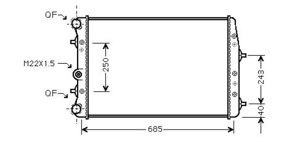 Radiateur Diederichs DCM3566