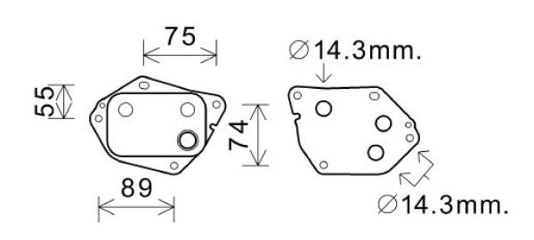 Oliekoeler motorolie Diederichs DCO1089