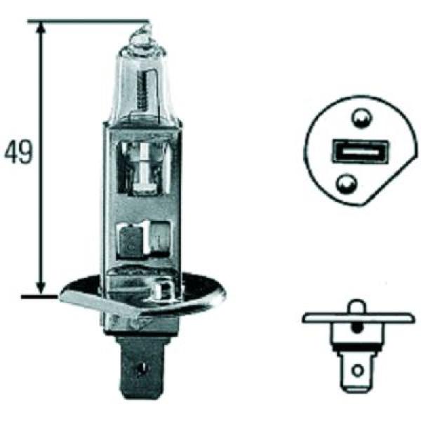 Gloeilamp, bochtenlicht Diederichs LID10012