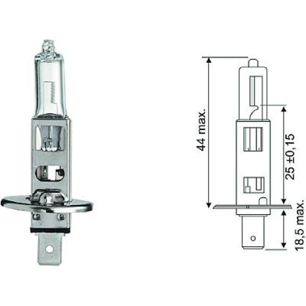 Gloeilamp, bochtenlicht Diederichs LID10013