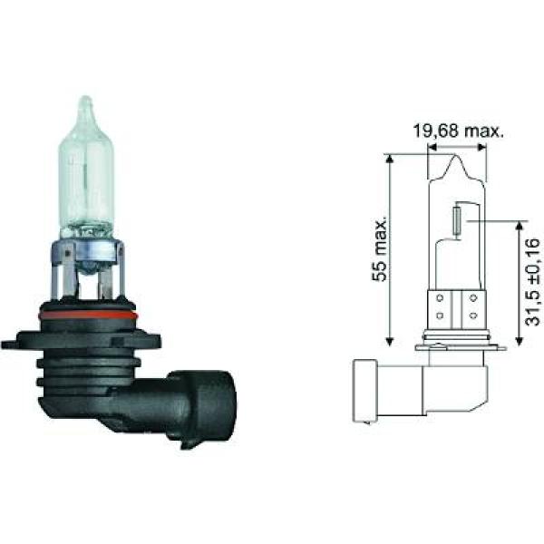 Gloeilamp, mistlamp Diederichs LID10026