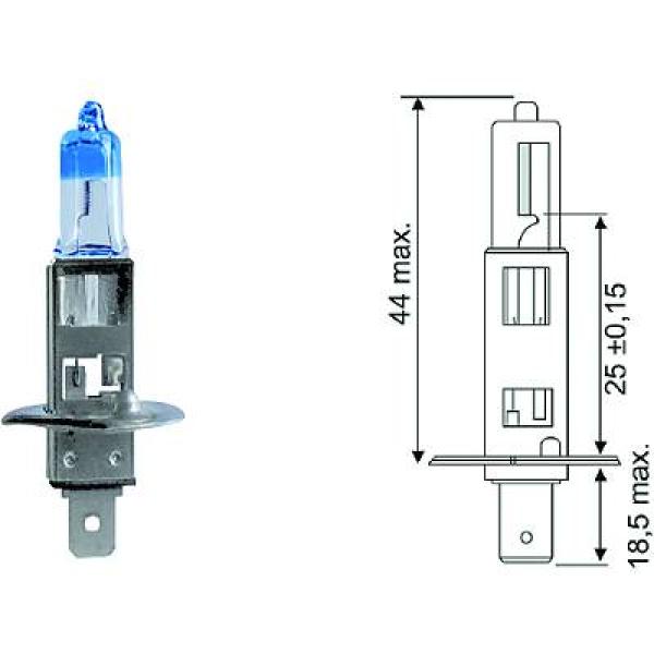 Gloeilamp, bochtenlicht Diederichs LID10062