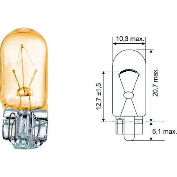 Gloeilamp, motorruimteverlichting Diederichs LID10079