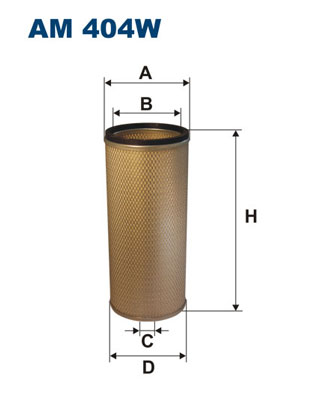 Oliefilter Filtron AM 404W