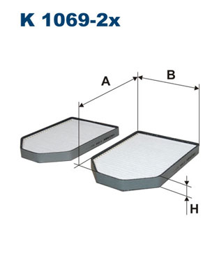 Interieurfilter Filtron K 1069-2x