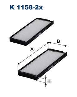 Interieurfilter Filtron K 1158-2x